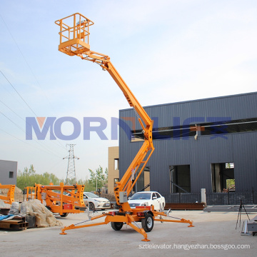 Cherry Picker Towable 18M Boom Lift 8M Boom Lift With Ce Iso